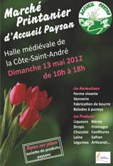 Affiche march paysan La Cte Saint Andr